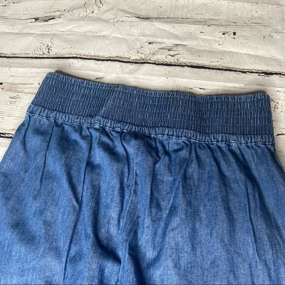 NWT RD Style Wide Leg Chambray Pants Size XS - Picture 2 of 10